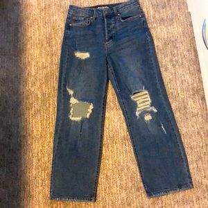 High rise dark wash straight Wild Fable jeans